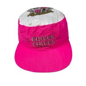 VTG Circus Circus Hotel Casino Las Vegas NV Pink Painters Snapback Hat Cap 90s